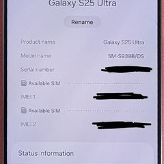 Samsung Galaxy S25 Ultra 5G 256GB 12GB (Titanium Silver Blue)
