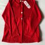 Girl's Brand new Red Cardigan with 3 Heart Buttons | 5-6 years Brand New Image 3