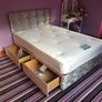 New 3ft Single Divan Beds. Stylist Headboard Options. Optional Drawers Storage And Tufted Memory Foam Mattresses Instock Image 6