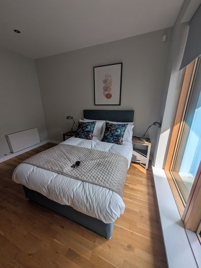 Double bed with mattress