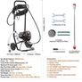 Airless Paint Sprayer, 750W 3000PSI High Efficiency Electric Airless Sprayer With Cart, Fine And Even Painting Effect, Paint Sprayers for Home Interior Image 2