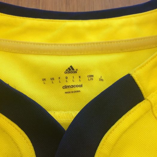 Munster Rugby Adidas Jersey Yellow Mens Size L -Very Rare