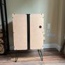 Vinyl Record Player Stand / Turntable Storage Cabinet - Hairpin Legs Image 3