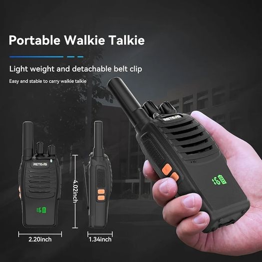 H777H Walkie Talkies, Walkie Talkies for Adults with Screen, Rechargeable 2 Way Radio with 6 Way Charger, Flashlight, Two Way Radio with Emergency Alarm for Business, School (Black, 6 Pcs