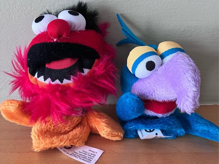 Disney, The Muppets , Animal and Gonzo Hand/ Finger Puppets