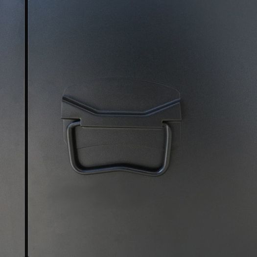 Locker Cabinet Metal Industrial Style 90x45x180 cm