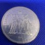 1977 France 50 francs Hercules large silver coin x 2 Image 5