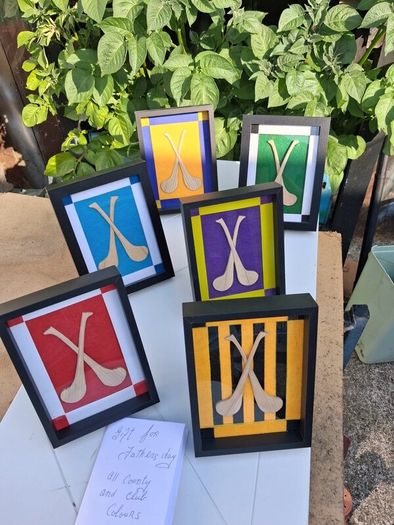 Handmade framed hurls