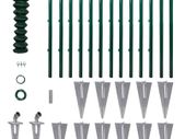Chain Link Fence with Posts Spike Steel 1,0x25 m