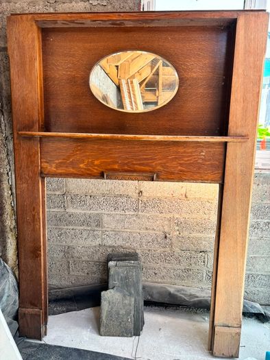 Fireplace surround Art Deco style.