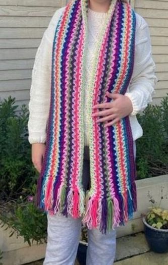Handmade Crochet Pocket Shawl