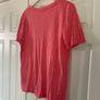 Pink Short Sleeve V Neck T-Shirt Image 8