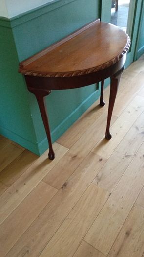Half moon console table
