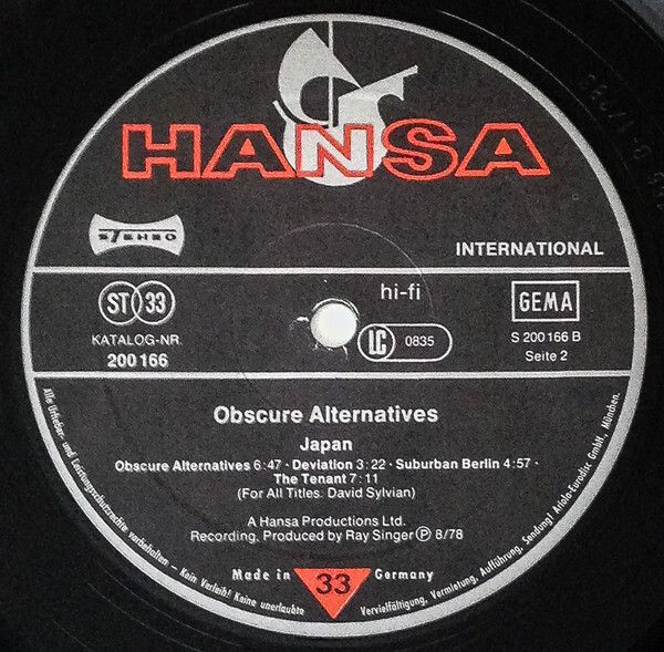 Japan   Obscure Alternatives