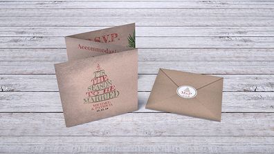 Winter/Christmas Trifold Invitations