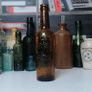 35 - Vintage Kiloh Beer Bottle Embossed Letters Brown Glass Cork Image 2