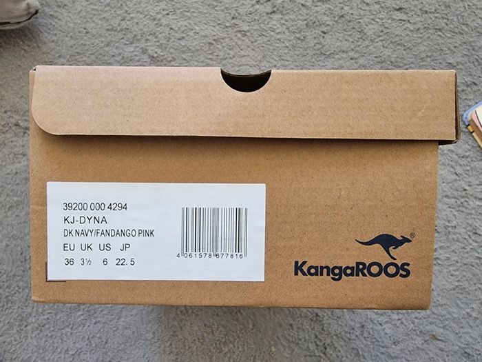KangaROOS Women's KJ-Dyna Sneaker, Black Fandango Pink 4294, 3UK, 36 EU