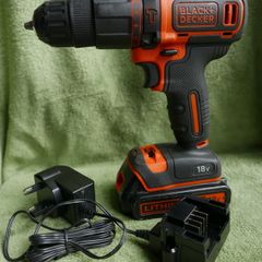 Black+Decker 18V Li-ion Brushed Cordless Combi drill