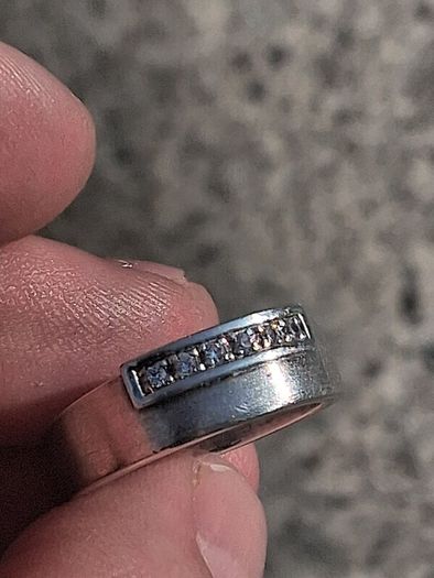 Channel Set Sterling Silver Ring