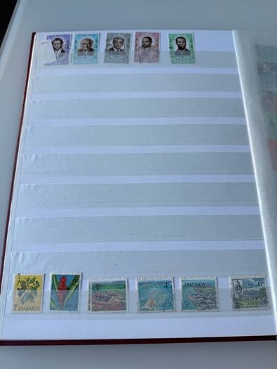 JAMAICA collection in stamp album