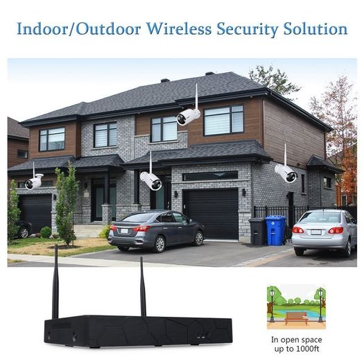 CCTV Cameras Wireless Security Kit HD NVR
