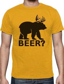 Bear + Deer = BEER Funny Christmas Gift T-Shirt Xmas