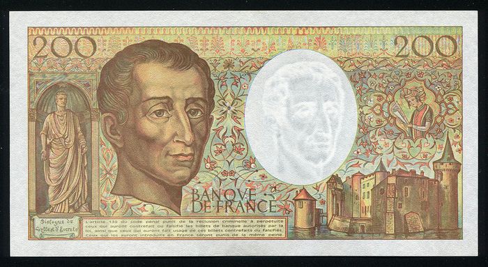 FRANCE - 200 Francs 1992 Banknote P-155e - (aUNC)