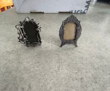 Set of 2 Antique Miniature Victorian  Picture Frame Retro Vintage Mini Photo