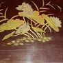 Antique Lacquered Side Table Decorated with Chinoiserie Style Birds and Flowers Chinese 1880s to 1920s Image 3