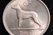 Ireland - 1961 - 6 Pence - Wolfhound - UNC - KM.13a - [2726]