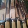 Faux Bone Handle Dinner Knives Image 2