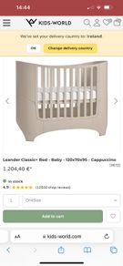 leander bed/cot
