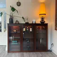 Vintage Display Drinks Book Cabinet