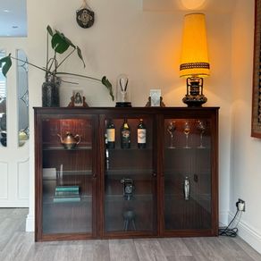 Vintage Display Drinks Book Cabinet