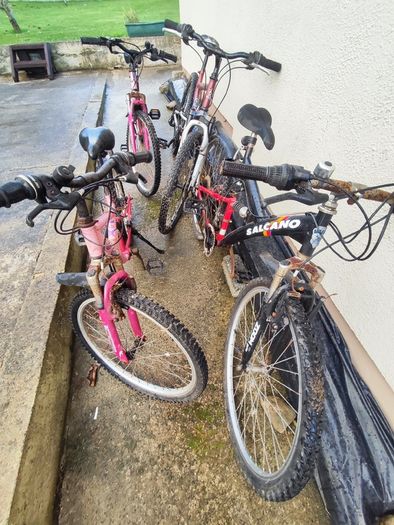 Four-bike bundle - two 24-inch Apollo and two 26-inch adult bikes