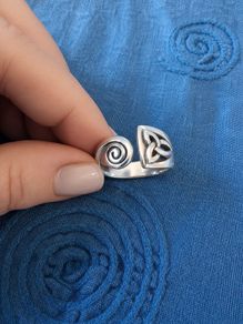 Celtic Open Spiral Ring