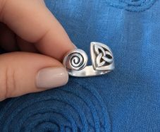 Celtic Open Spiral Ring