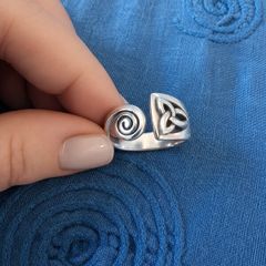 Celtic Open Spiral Ring