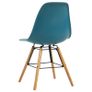 7 Piece Dining Set Plastic Turquoise Image 2
