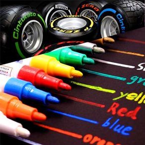 Waterproof Alloy Wheel Rubber Permanent Paint Marker Pen for opel astra peugeot 307 bmw e46 kia cerato nissan teana seat ibiza