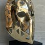 Mask Sculpture On Stand - Polished Bronze Image 6