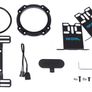 Alphacool Aurora D5 Universal Water cooling reservoir Black, Transparent 1 pc Image 2