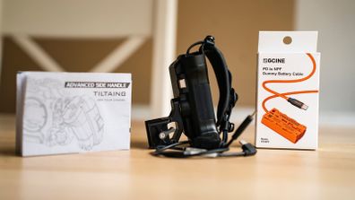 TILTA TA-LRH-57-B Left Side Advanced Power Handle with Run/Stop Recording Button + ZGCINE PD-NPF USB-C PD Dummy Battery Cable 60CM Braided Wire