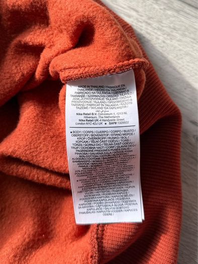 Nike Phoenix Fleece Oversized Hoodie Mantra Orange - Size XS