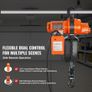 Electric Chain Hoist Single Phase Crane Hoist 997.9 kg Load 609.6 cm Lifting Image 2