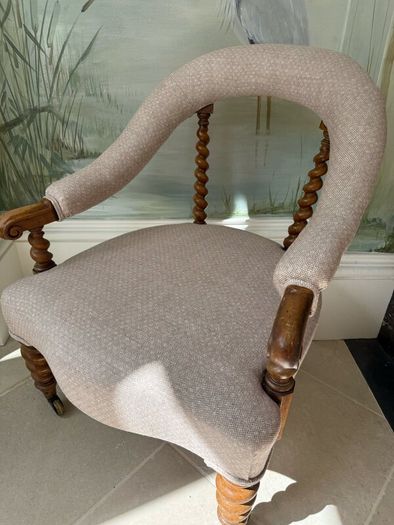 Antique Victorian, Hindley & sons armchair.