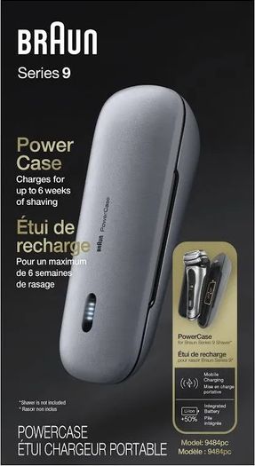 Braun Powercase For Electric Razors For Men, Compatible With Braun Series 9 Pro, Series 9 And Series 8 Electric Shavers