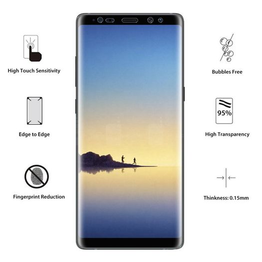2 x Full Curved 3D PET Screen Protector For Samsung Galaxy Note 8