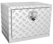 Underbody Truck Box Pickup Storage Box, Heavy Duty Aluminum Diamond Plate Tool Box with Lock and Keys, Waterproof Trailer Storage Tool Box for Truck, Van, Trailer