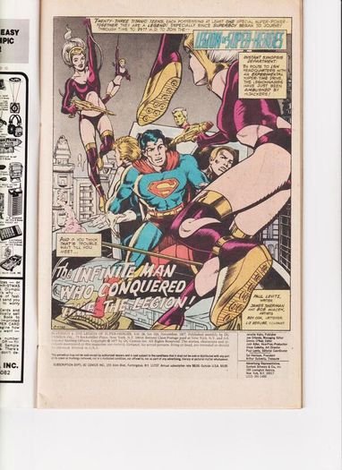 Superboy #233 The Infinite Man Who Conquered The Legion! 1977 Dc Bronze Age Comic